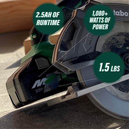 Metabo HPT 371751M MultiVolt™ Lithium Ion Slide Battery 36V/2.5Ah | 18V/5.0Ah