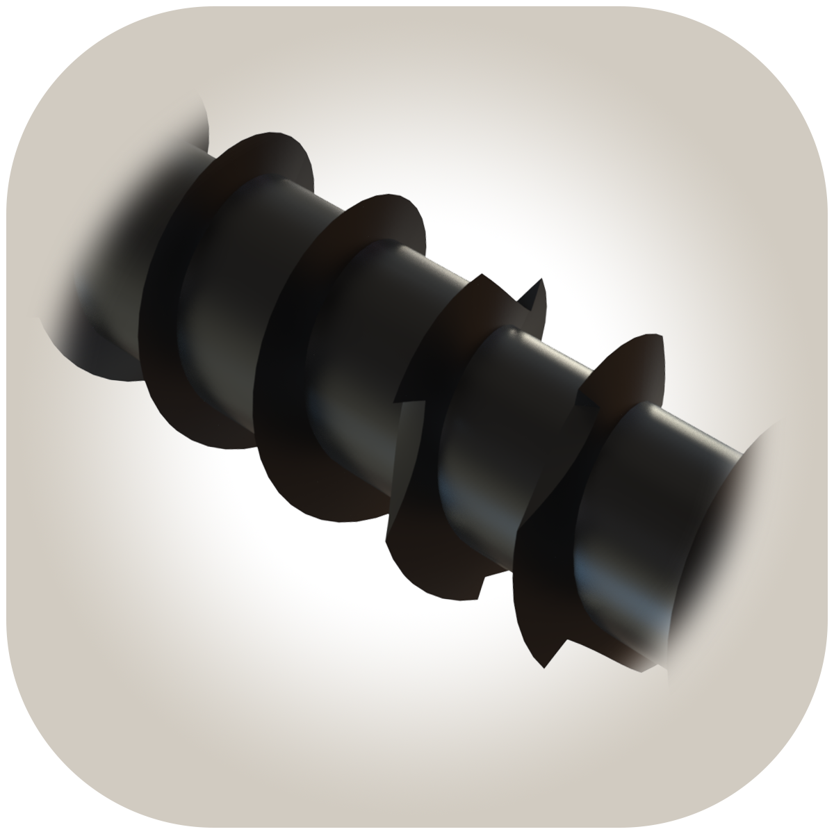 U2 Black Flat Head Screw