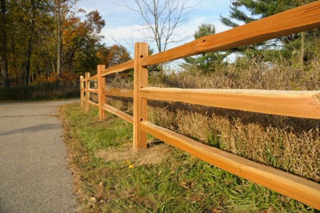 Split Rail 3-Hole Standard 6'-6" Post