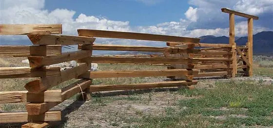 Split Rail Jumbo Stackable Blank Rails 10'