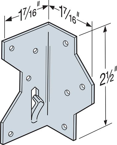 A34 Framing Angle 1-7/16" X 2-1/2"